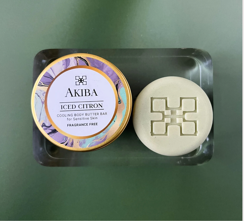 Akiba "Iced Citron" Body Butter Bar - Cool, calm, fragrance-free