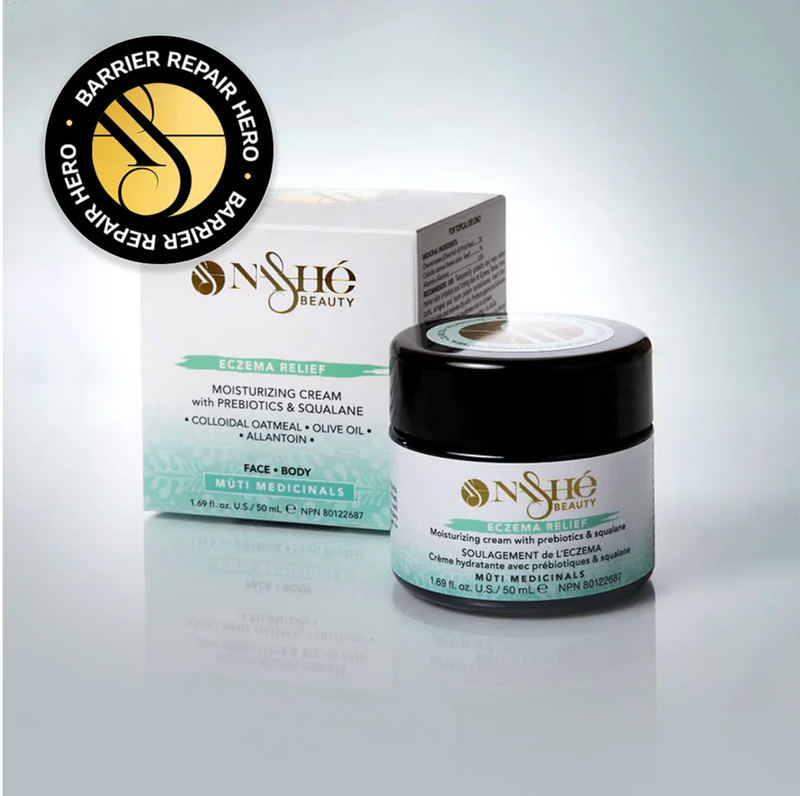 Nashé Beauty Eczema Relief Cream – Soothing Moisturizer with Prebiotics & Squalane