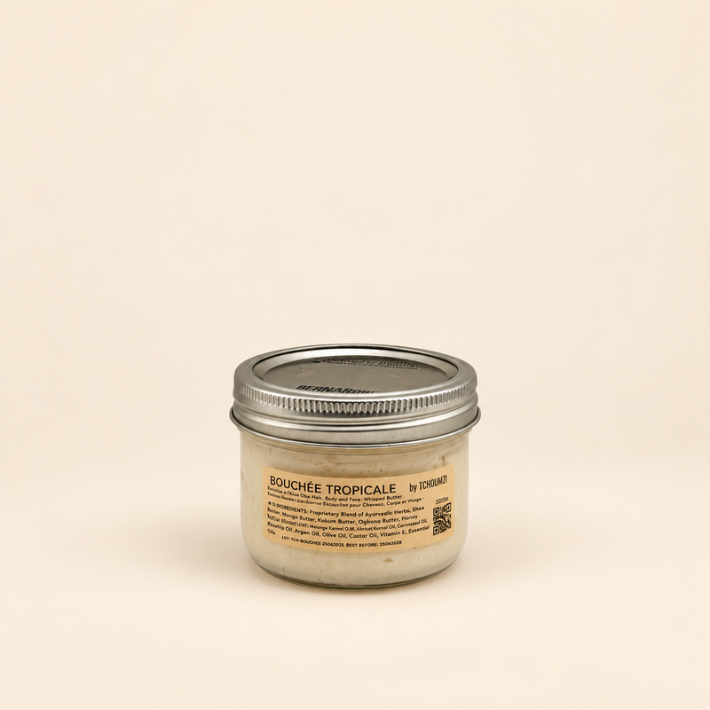 Bouchée Tropicale by Maison Tchoumzi on a warm cream background